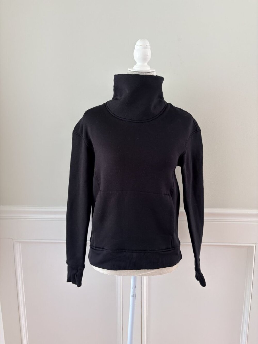 Lululemon Athletica Kick the Cold Funnel Neck Black 4 - Picture 8 of 12